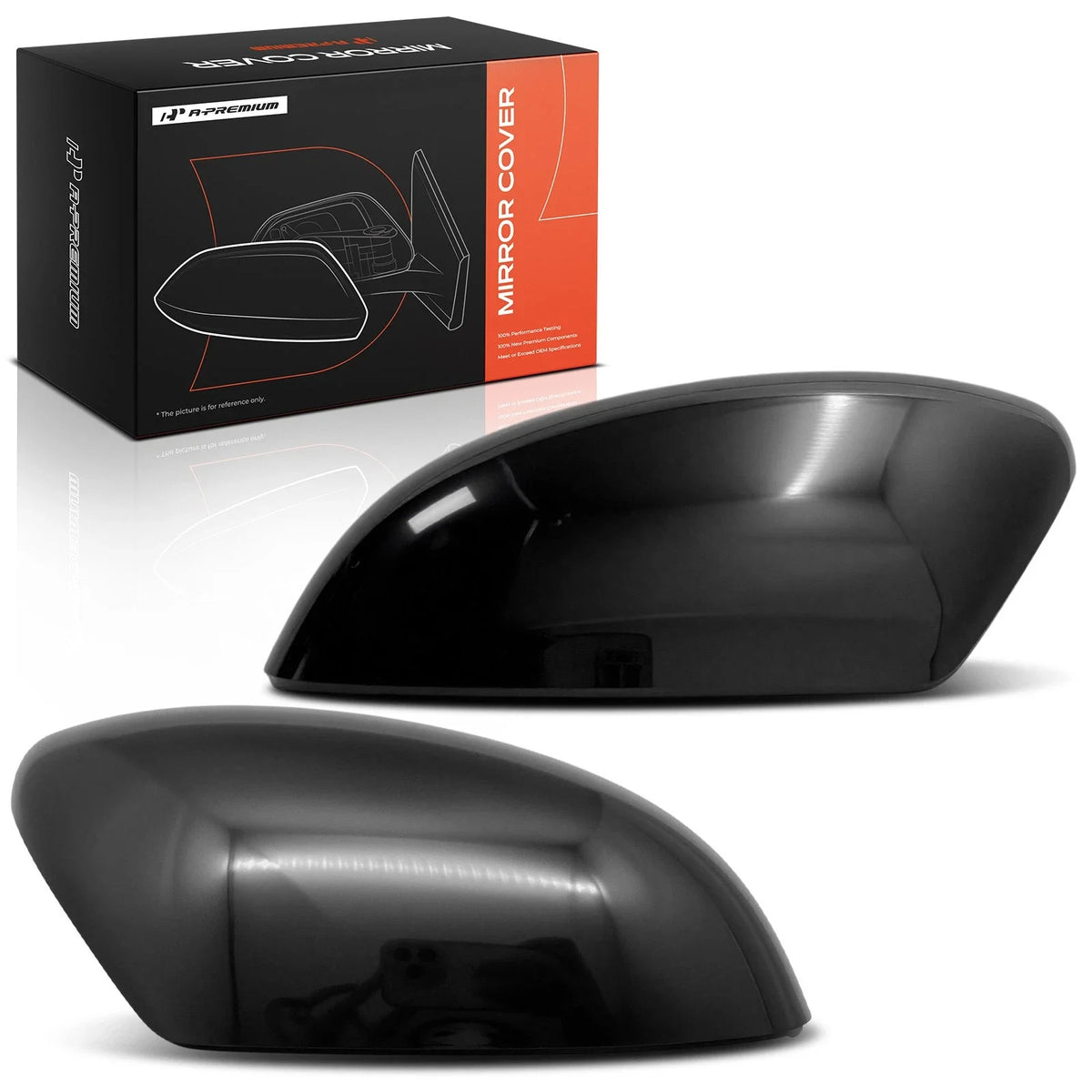 Pair Mirror Cover Caps for Nissan Rogue (2014–2020) Frontier (2022–2024)