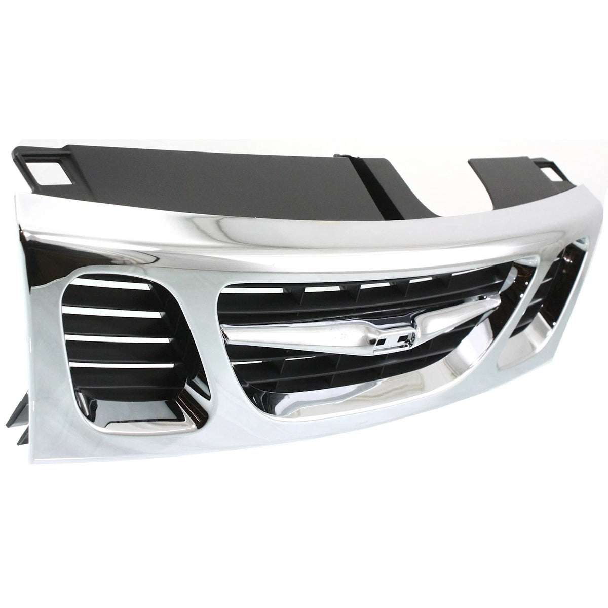 Grille for Saab 9-3 (1999–2003) Chrome Shell, Painted Black Insert