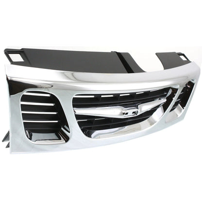 Grille for Saab 9-3 (1999–2003) Chrome Shell, Painted Black Insert