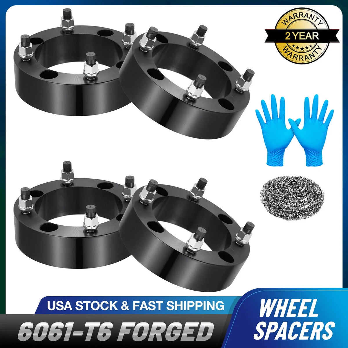 Set of 4 2" Wheel Spacers for Polaris Ranger XP 1000 (2017–2022)