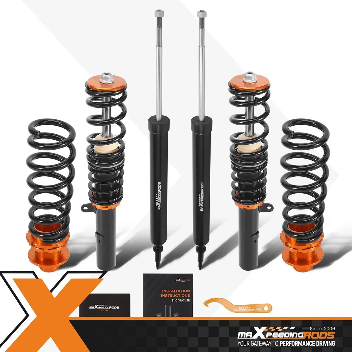 Coilovers Kit Adjustable Height for BMW 3 Series RWD E90/E91/E92/E93 2005-2013