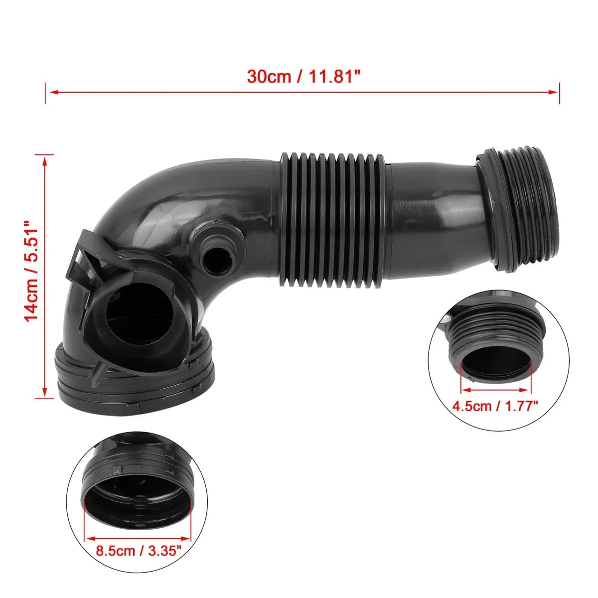 Air Intake Hose Tube - Black for BMW Car