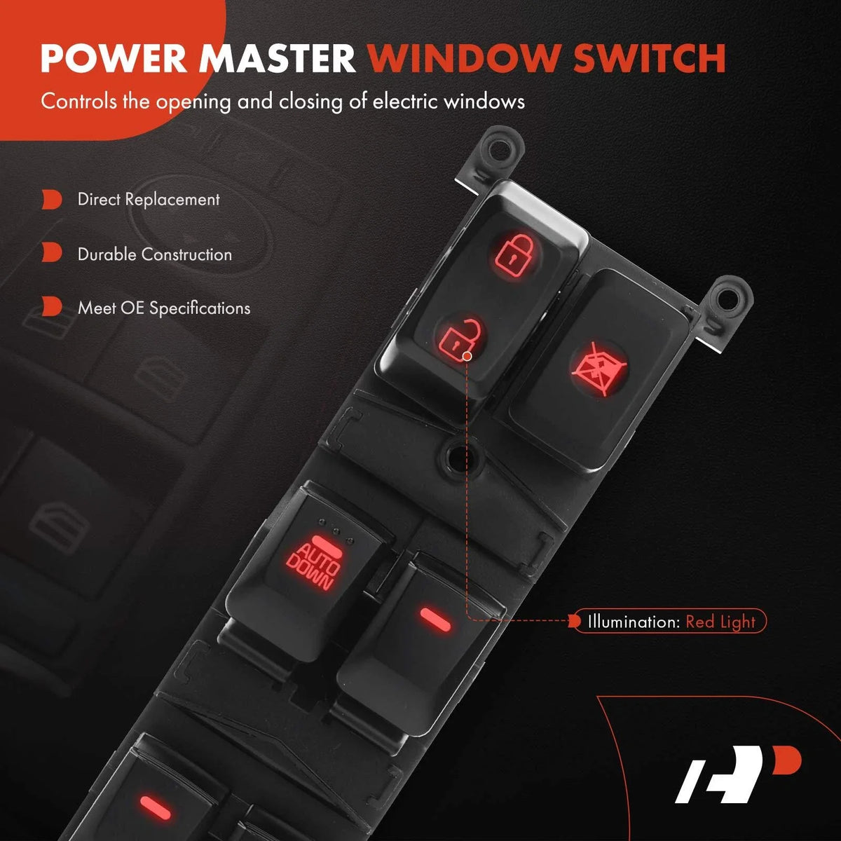 Front Left Window Switch for Kia Forte 2014-2018 Model
