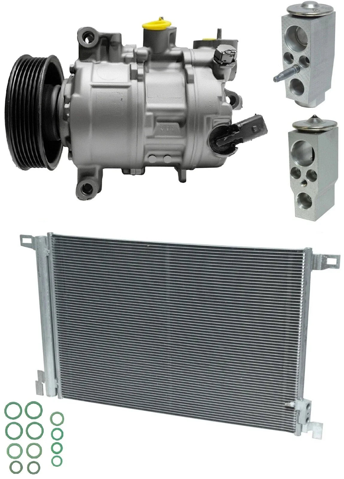 AC Compressor Kit With Condenser for Audi Q7 2.0L (2018–2020) Rear