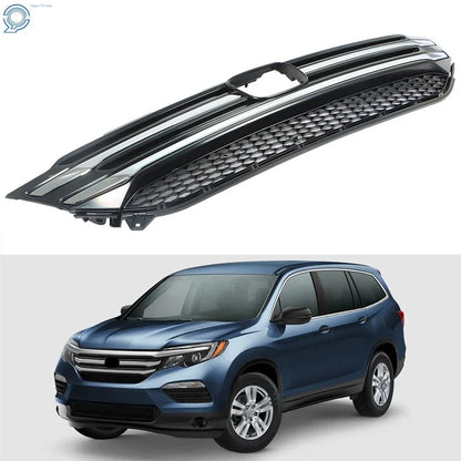 Front Grille Assembly with Chrome Trim for 2016-2018 Honda Pilot