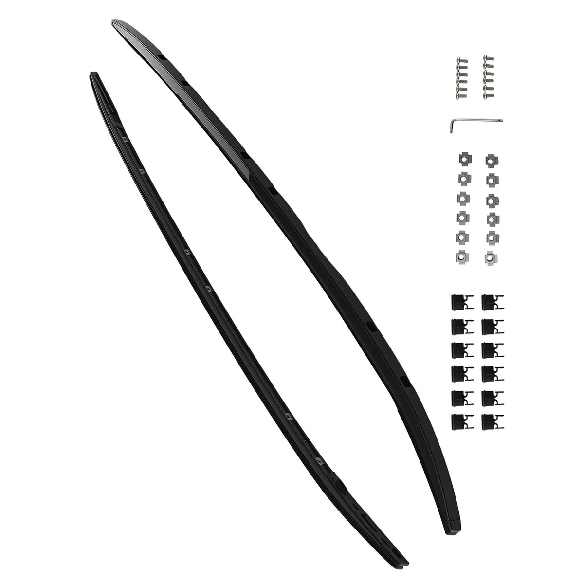Black Roof Rack Kit for Mazda CX-5 (2017–2024) Aluminum Side Rails