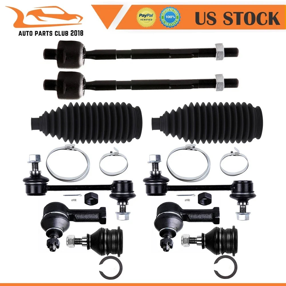 10pcs Front Steering Kit Tie Rod End Sway Bar for Dodge Avenger (1995–2000)