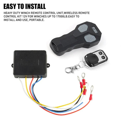 Wireless Winch Remote Control for Jeep ATV (DC12V) - Easy Operation