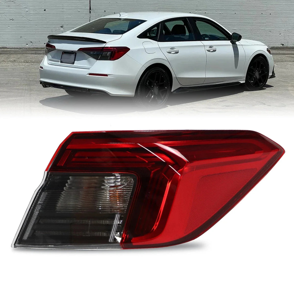 LED Rear Tail Lights for Honda Civic Sedan (2022–2024) Right Passenger Side