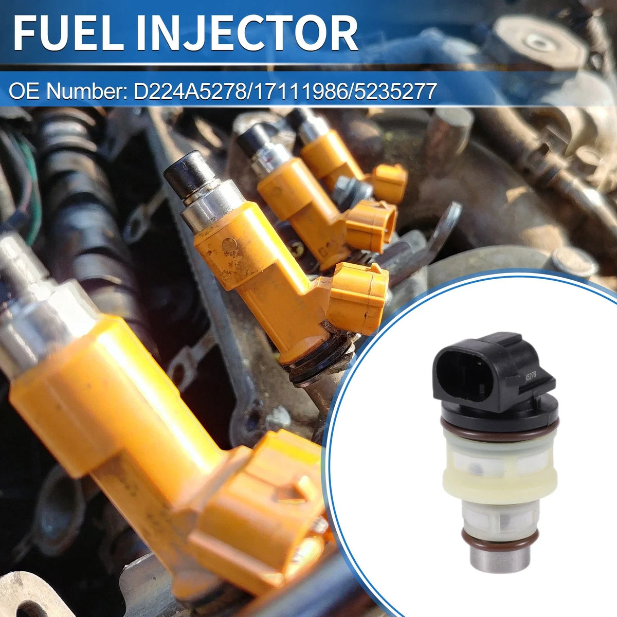 Fuel Injector No.D224A5278 for Buick Skyhawk (1982–1989)