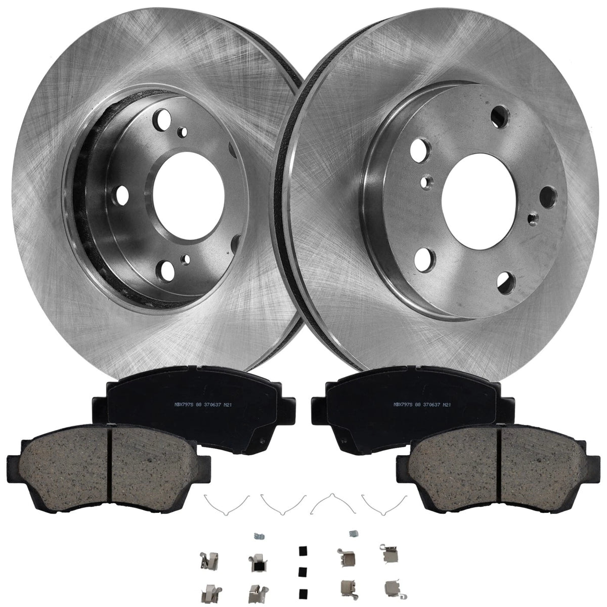 Front Brake Disc Rotors and Pads Kit for Toyota Camry (2000–2001)
