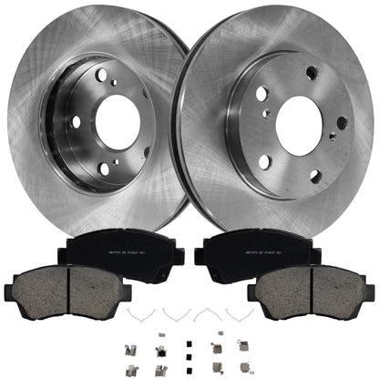 Front Brake Disc Rotors and Pads Kit for Toyota Camry (2000–2001)