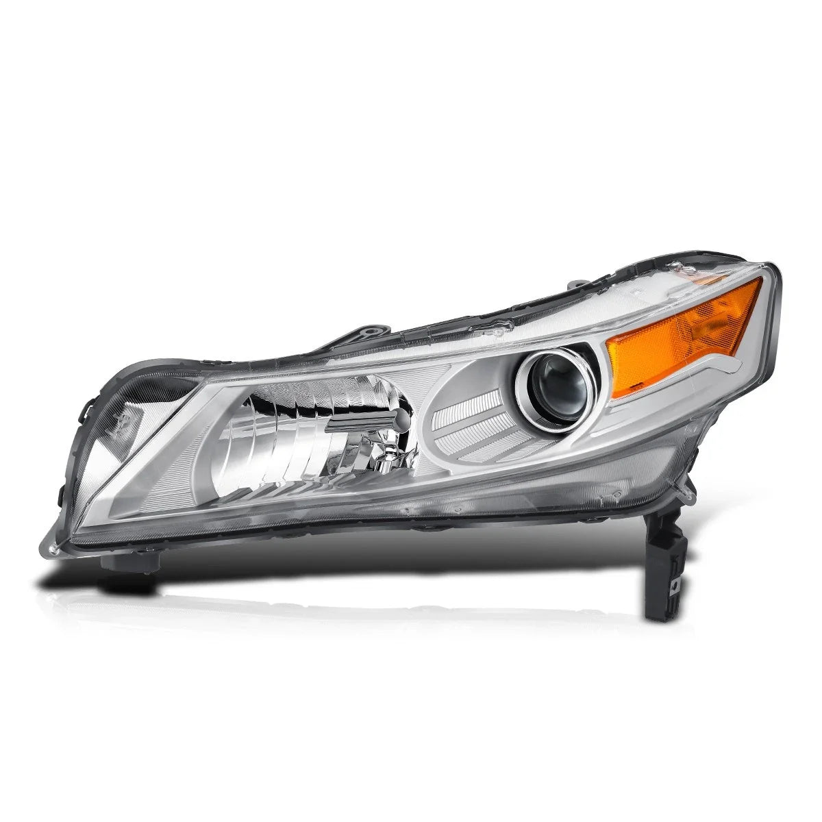Left Side Projector Headlight Lamp for Acura TL (2009–2011) Chrome/Amber