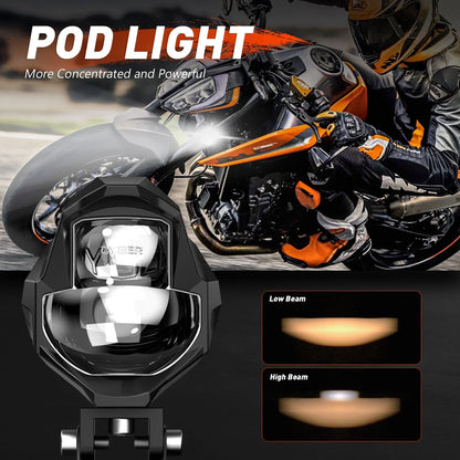 3500lm 3'' LED Pod Lights for UTV ATV Motorcycle Use