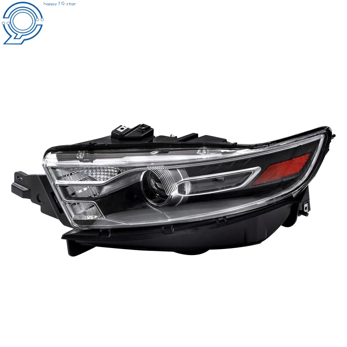 Halogen Projector Headlight for Ford Taurus (2014–2016) Left, Gray Trim