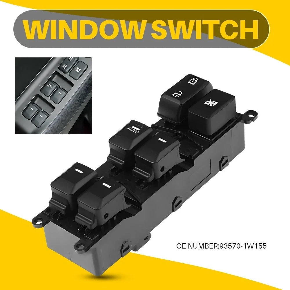 Front Left Power Window Switch for Kia Rio (2012–2015)