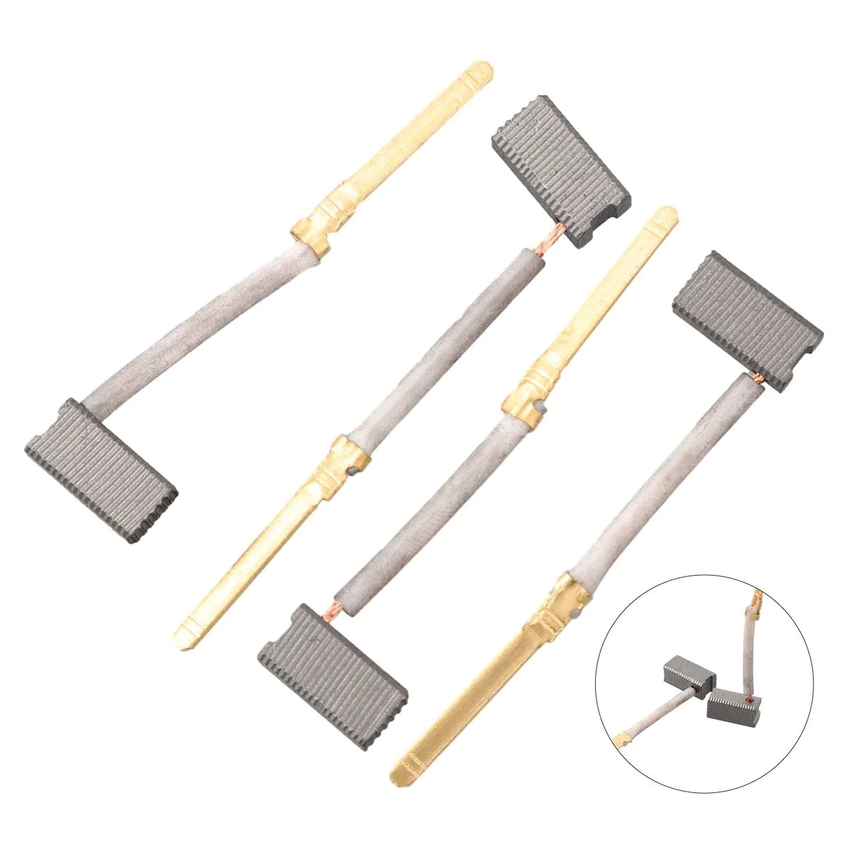 Set of 4 Carbon Brushes 44586111 44586125 for DW400 Type 1 and 2