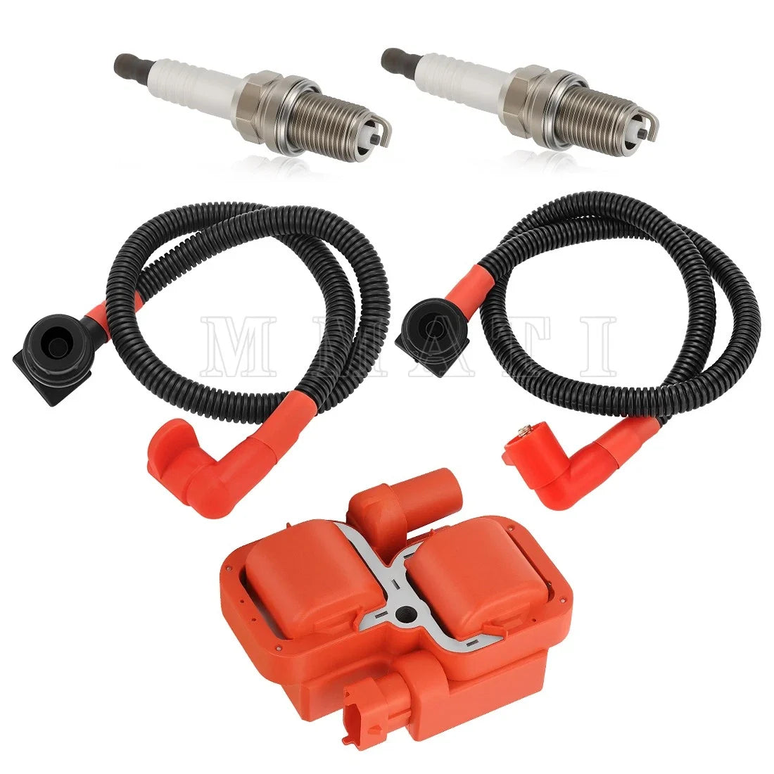 Ignition Coil and Spark Plug Set for Polaris RZR 800 Ranger 2011-2016
