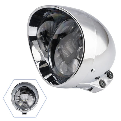 Chrome 5.75" Headlight Spotlight for Universal Motorcycles