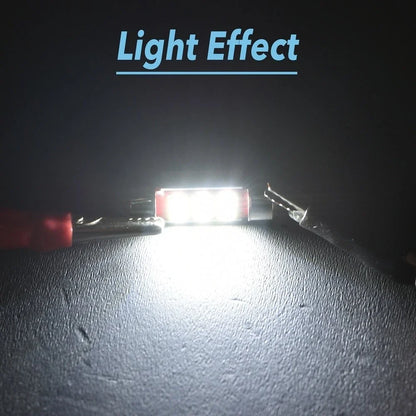 LED Interior Map Light Bulb 31MM Festoon AUXITO DE3175 DE3425 6000K