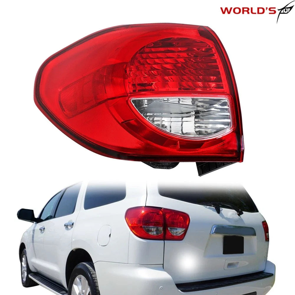 Outer Tail Light for Toyota Sequoia (2008–2017) Halogen Clear