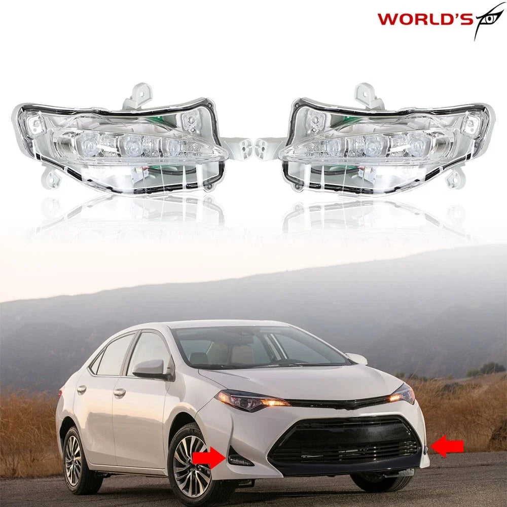 Set of 2 LED Fog Lights for Toyota Corolla (2017–2019)
