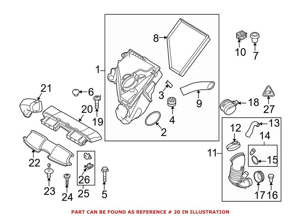 Genuine OEM Engine Air Intake Hose for BMW 335d (2009–2011)