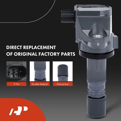 4 Ignition Coils and Iridium Spark Plugs for Honda Civic 2012-2015