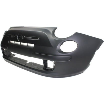 Bumper Cover for Fiat 500 Hatchback (2012–2017) - Code MCU, Front, Plastic, Primed
