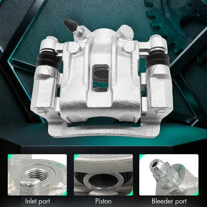 Rear Brake Calipers Assembly (Set of 2) with Bracket for Hyundai