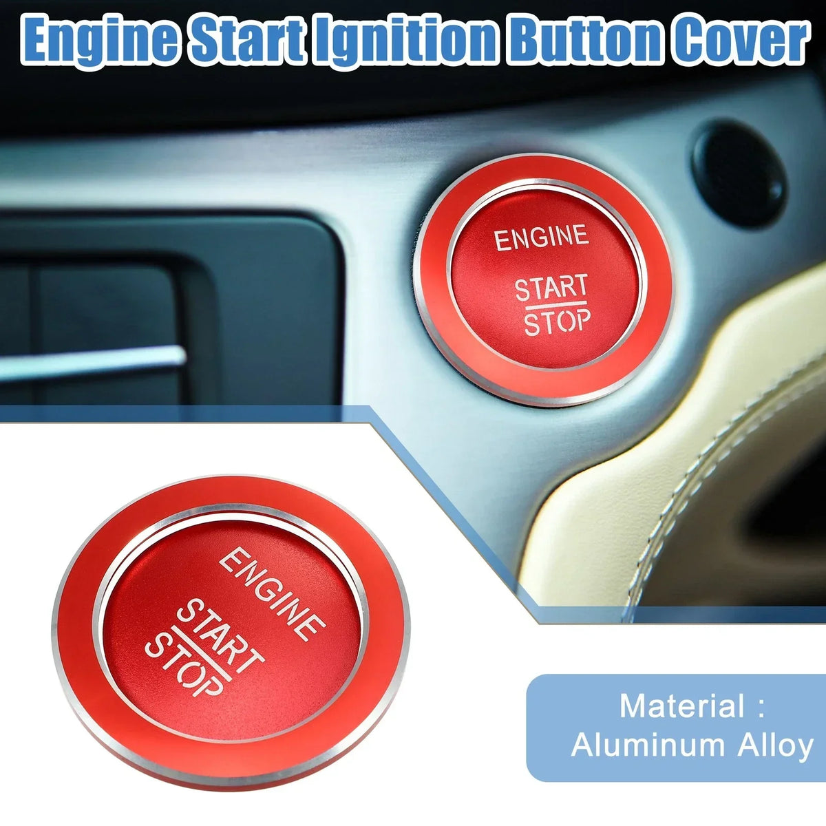 Engine Start Stop Button Cover Sticker for Mercedes A B C GLC GLA ML