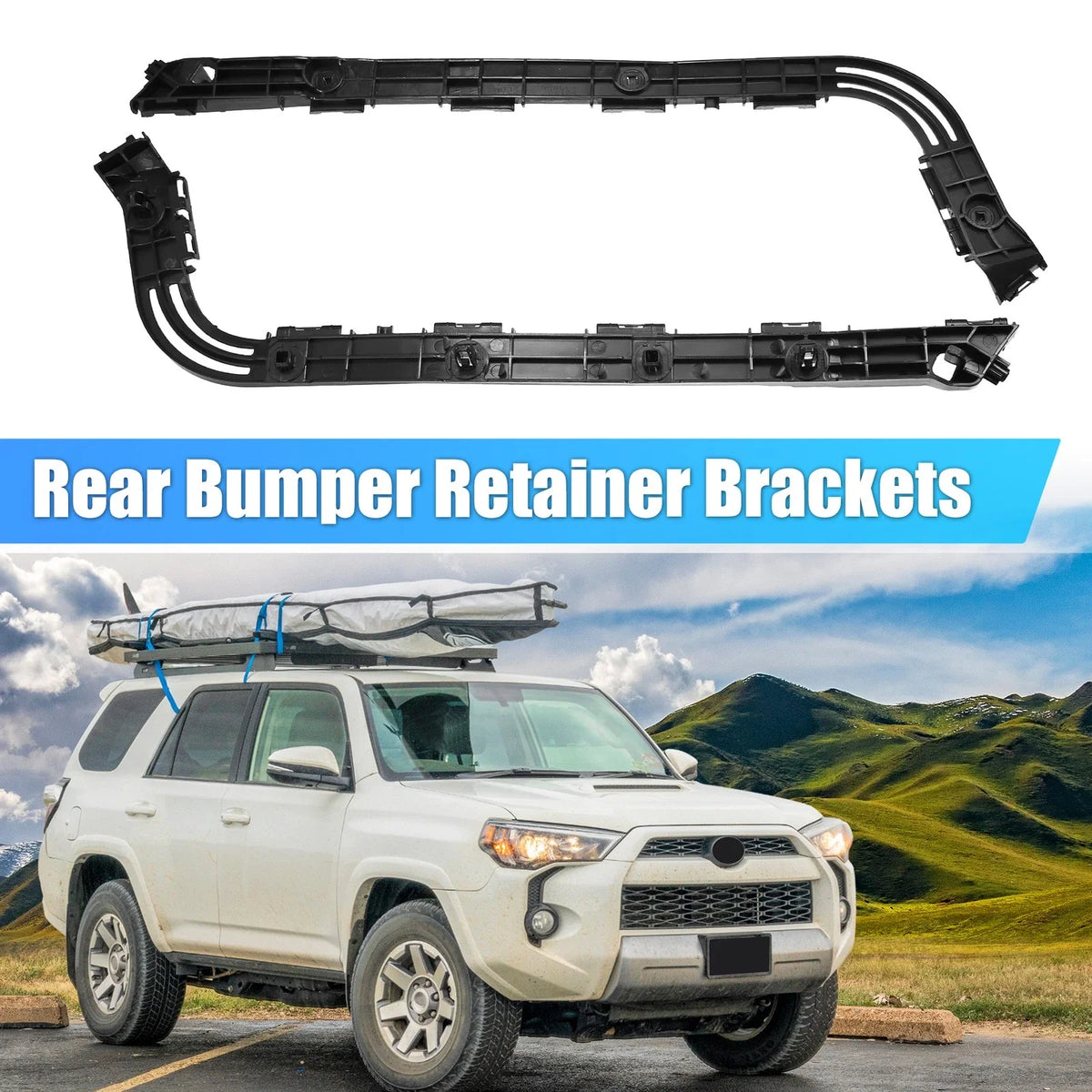 1 Pair Rear Bumper Mounting Support Bracket 52156-35050 for Toyota 4Runner (1996–2002)