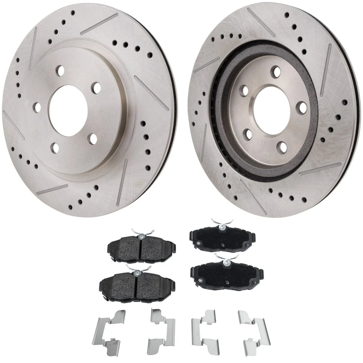 Brake Pad and Disc Kit for 2011-2014 Ford Mustang Rear Left Right
