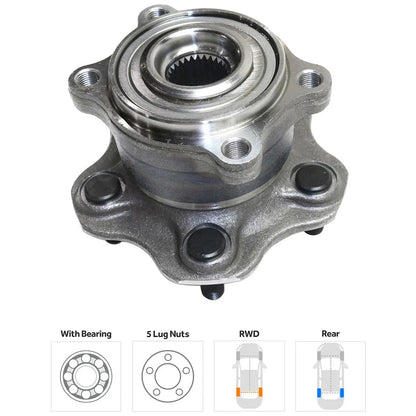 Wheel Hub for Infiniti M35 (2006–2008) Rear with Bearing