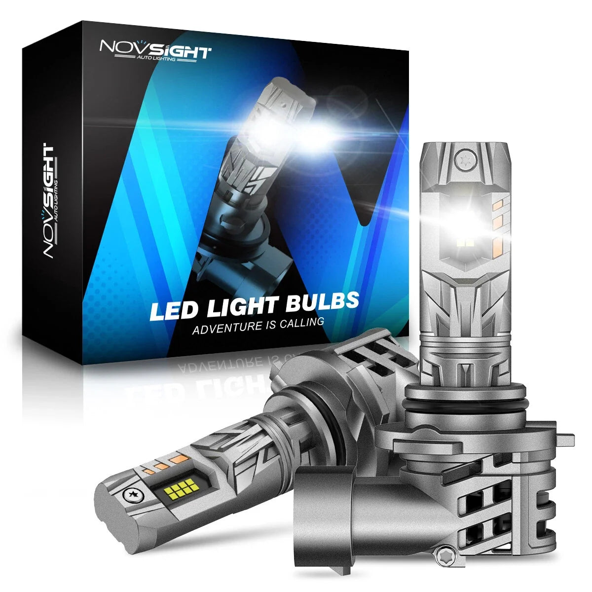 2X 9005 LED Headlight Bulbs - Plug & Play for NOVSIGHT