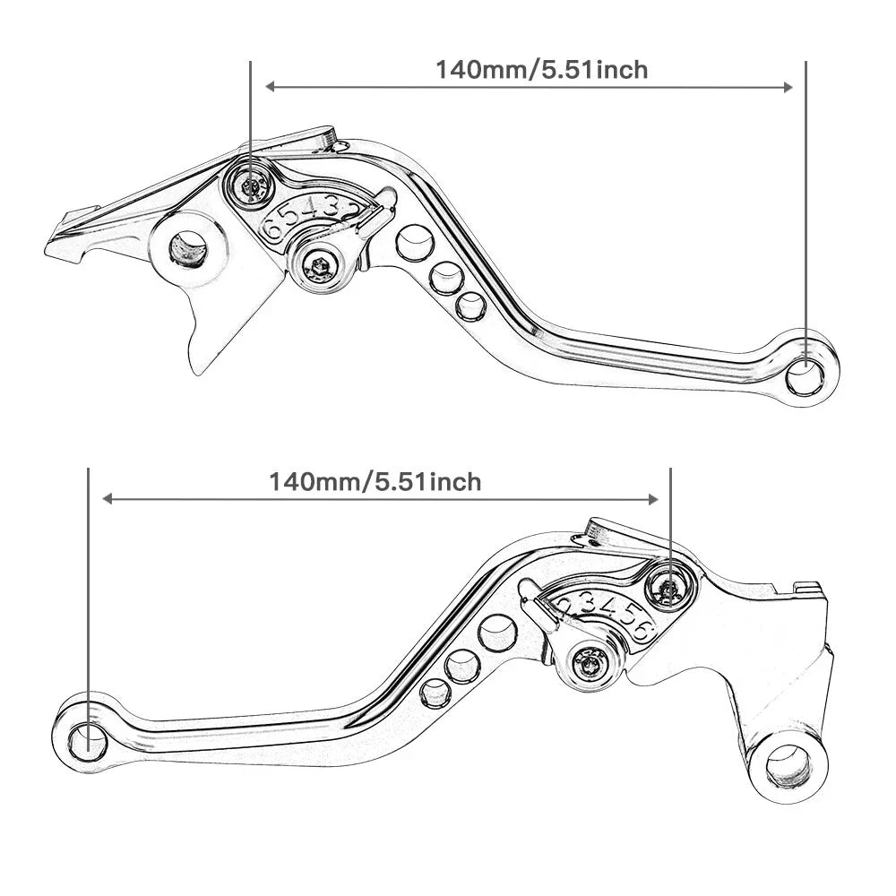 Short Brake Clutch Levers for Honda CBR1000RR/FIREBLADE/SP (2008–2016)