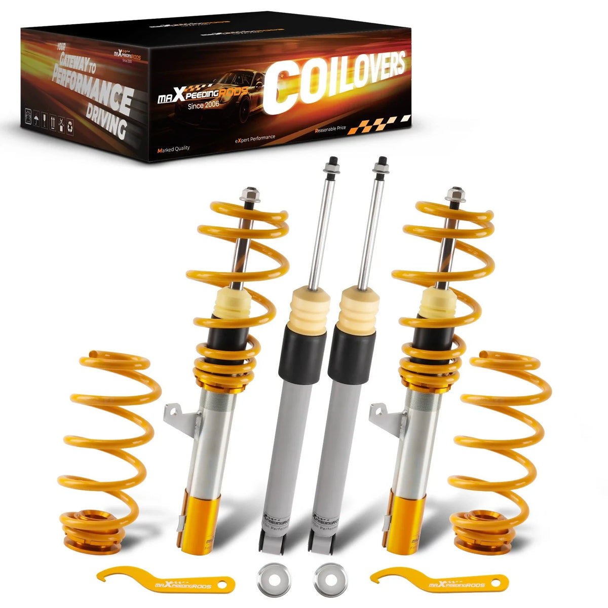 Coilover Struts Shocks Suspension Kit for VW Golf Jetta MK5 MK6 2006-2014