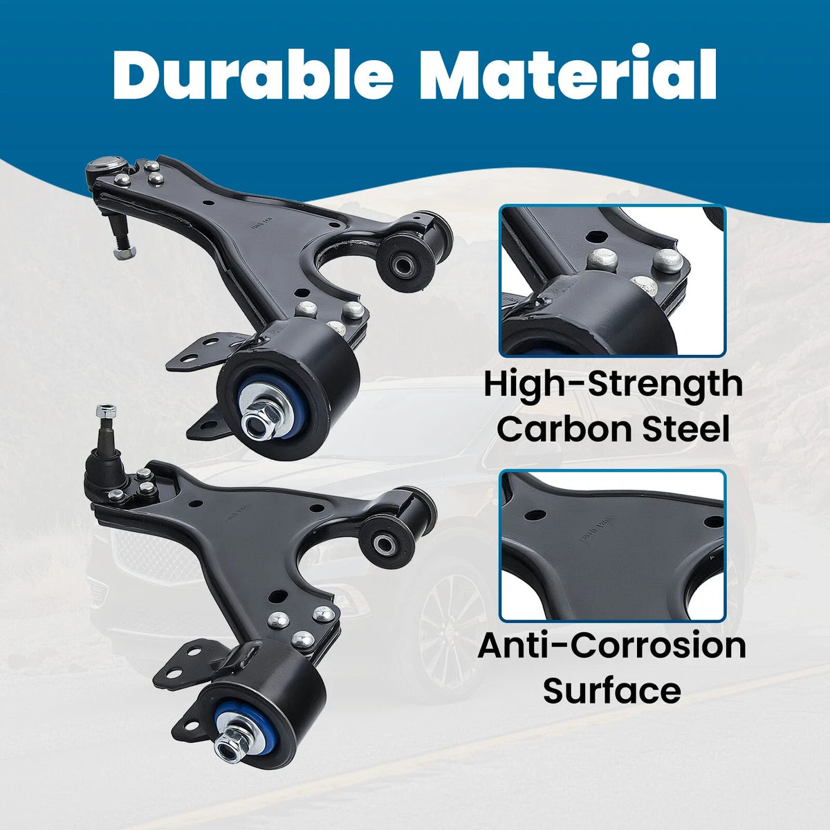 Front Suspension Kit Control Arms Ball Joints Tie Rod for Saturn Outlook (2007–2010)