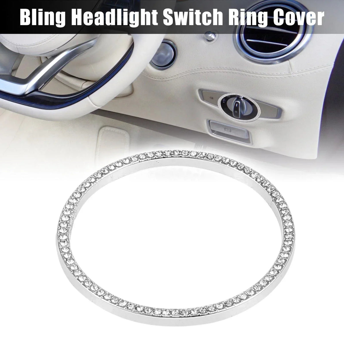 Headlight Switch Cover Ring for Mercedes-Benz C250 GLK300 GL400 2012-2015