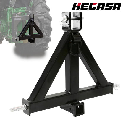 2" Receiver Trailer Hitch for Category 1 Tractor - Heavy Duty