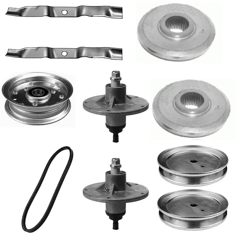 Rebuild Kit for Murray 42" Deck (Includes Spindle, Blades, Belt, Pulleys, Adapters)