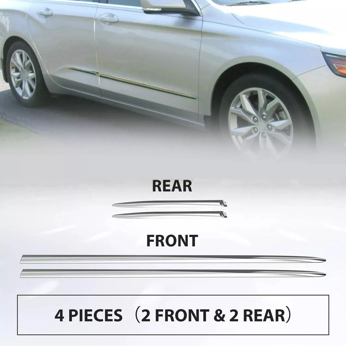 Side Door Molding Trim for Chevrolet Impala (2015–2020)
