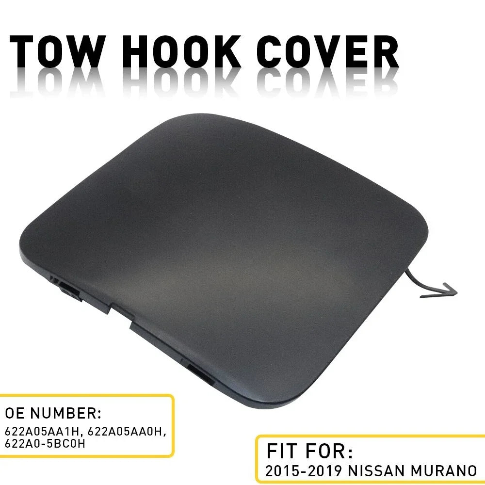 Set of 2 Front Bumper Tow Hook Covers for Nissan Murano (2015–2019) 622A0-5AA0H 622A05AA1H