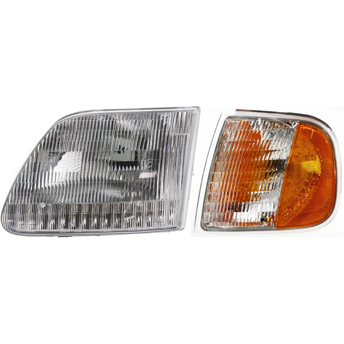 Headlight Kit for Ford F-150 (1997–2003) Driver Side, Bulbs & Corner Lights