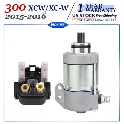 Starter with Solenoid Relay for KTM 300 XC-W XCW (2015-2016)