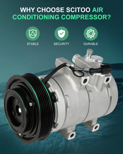 A/C Clutch and Compressor for Hyundai Sonata, Kia Magentis 2002-2005