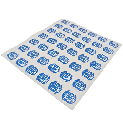 Sticker Decal for Clean Energy - E85 Only (1'' Round)