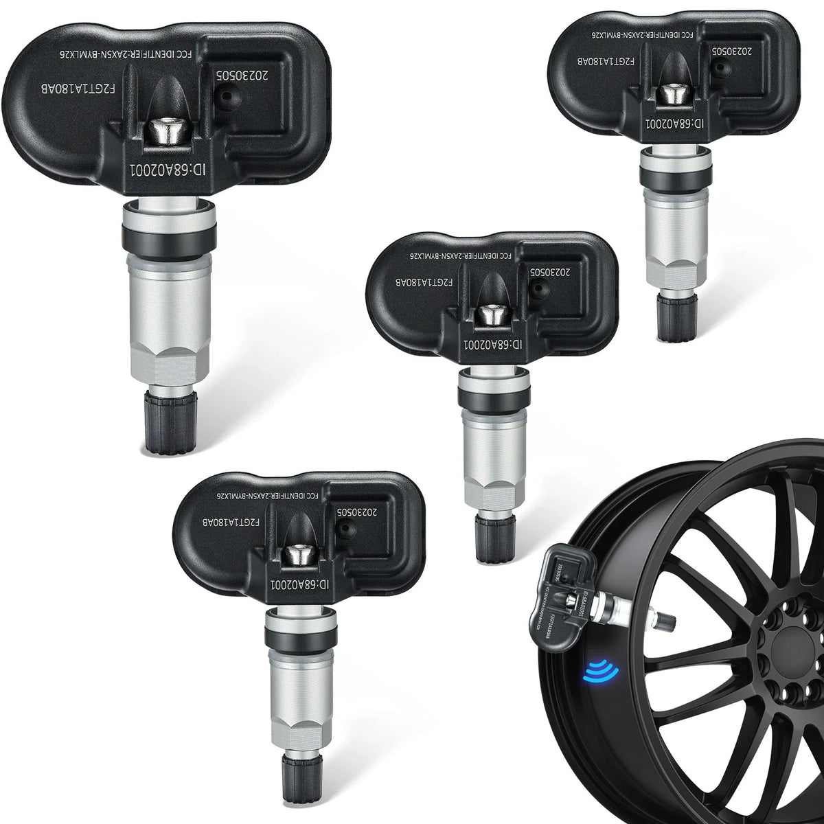 TPMS Tire Pressure Sensors for Ford Mustang 2014–2017 (4Pcs)