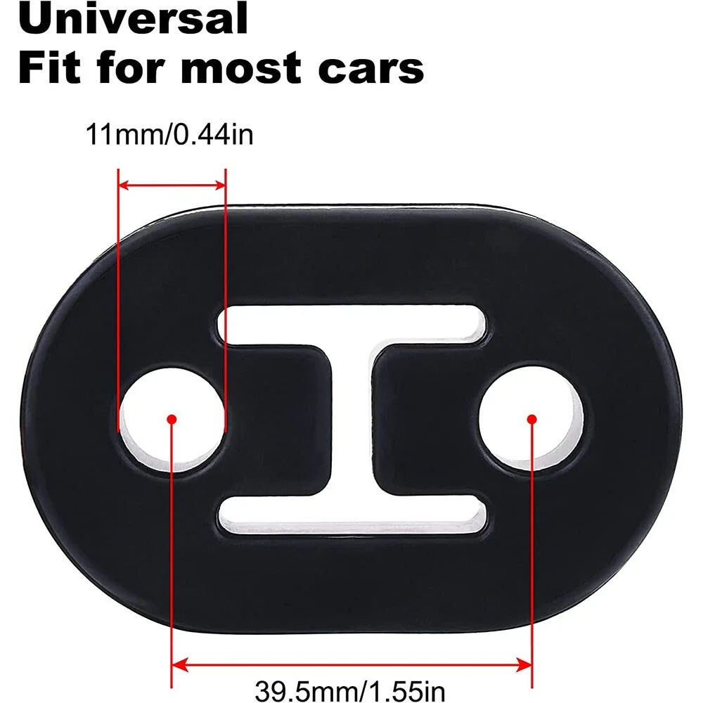 Set of 4 Polyurethane Exhaust Hangers for Universal Applications