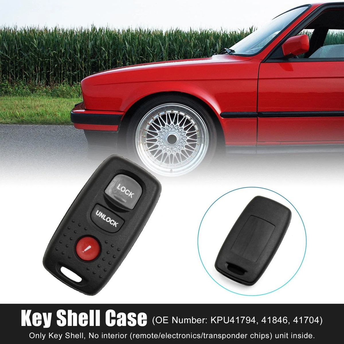 Key Fob Shell Case KPU41794 for Mazda 3 6 (2003–2009)